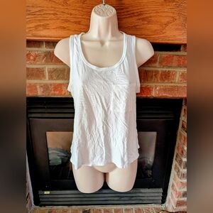 Arizona Swing Pocket White Tank Size Medium